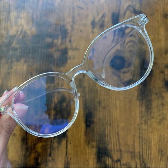 Clear Frame Blue Light Blocking Computer Gaming Phone Glasses Transparent - Picture 8 of 10